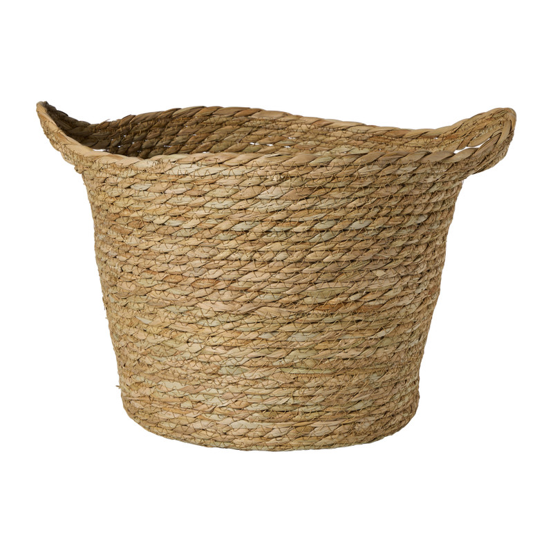 Mand rond L - bruin - ø26x33 cm