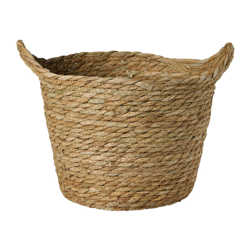 Mand rond M - bruin - ø23x27 cm