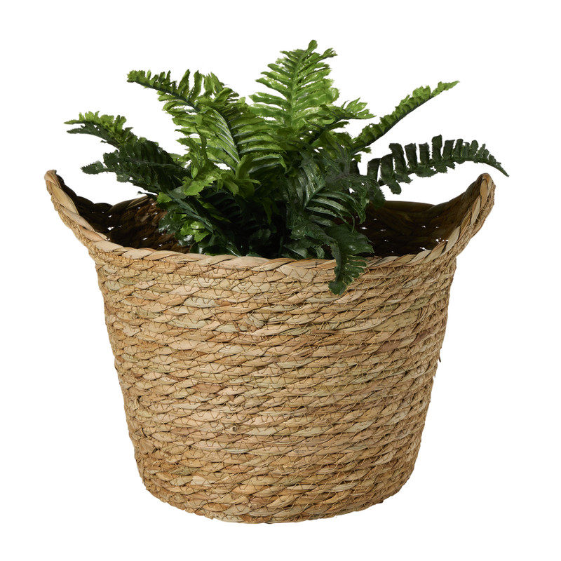 Mand rond M - bruin - ø23x27 cm