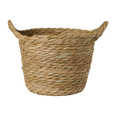 Mand rond S - bruin - ø20x24 cm
