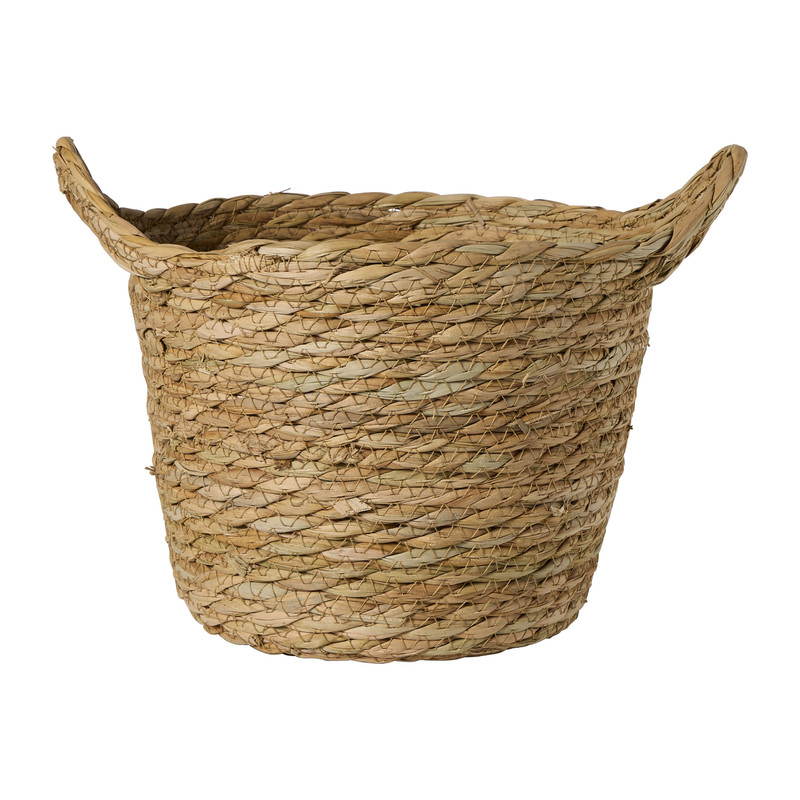 Mand rond S - bruin - ø20x24 cm