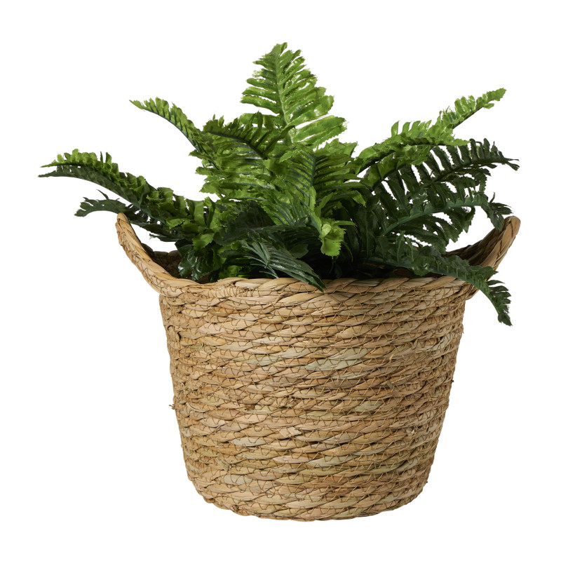 Mand rond S - bruin - ø20x24 cm