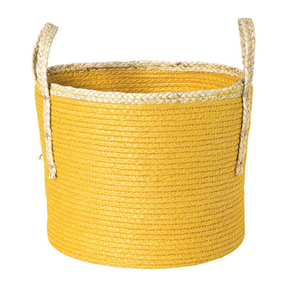 Mand colors - geel/bruin - ø21x18 cm