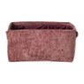Mand chenille - rood - 33x23x16 cm