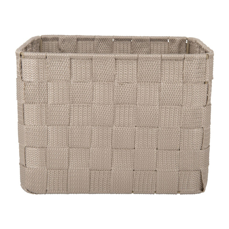 Lademand chroom handle - licht grijs - 19x14x14cm