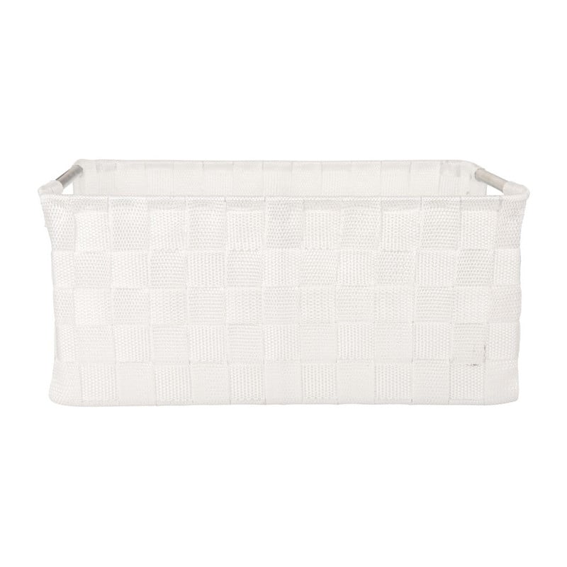 Lademand chroom handle - wit - 34x23x15cm