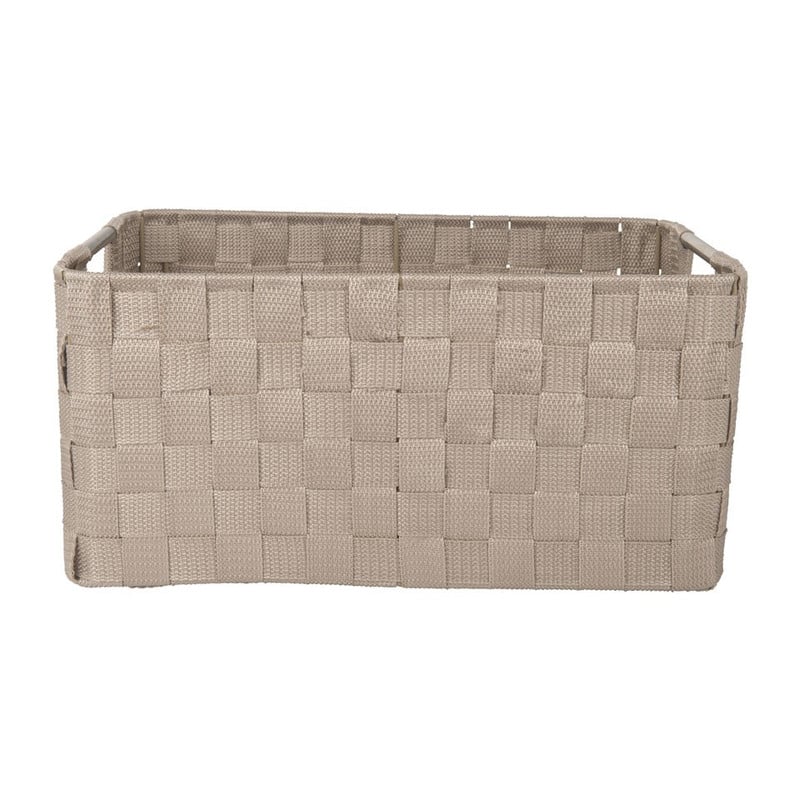 Lademand chroom handle - licht grijs - 34x23x15xm