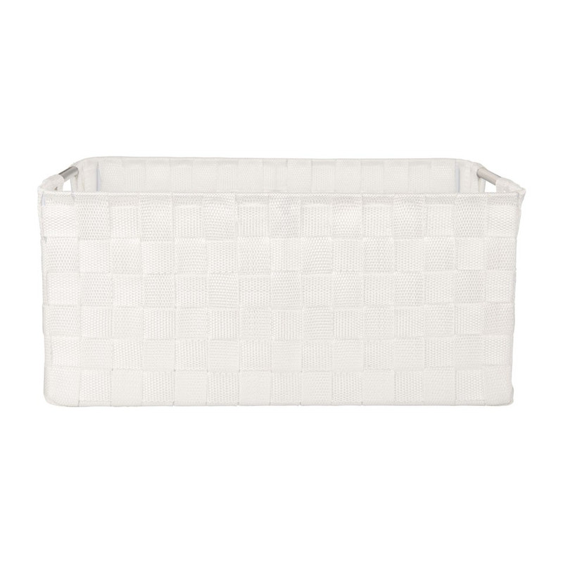 Lademand chroom handle - wit - 40x30x18cm