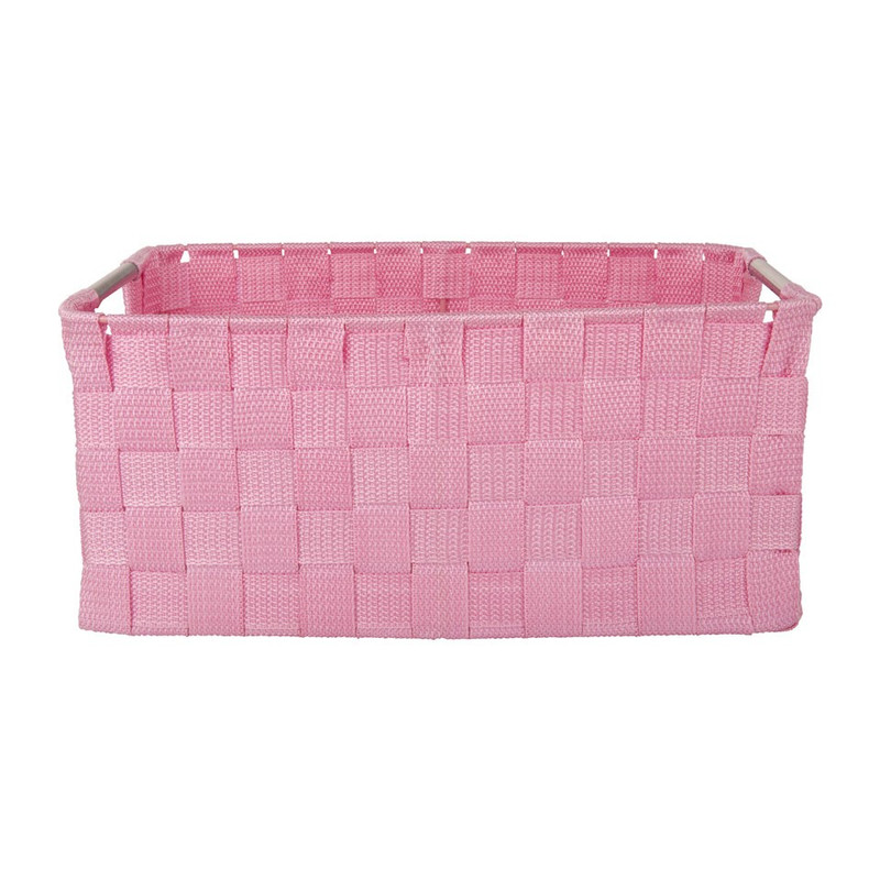 Lademand chroom handle - roze - 34x23x15cm