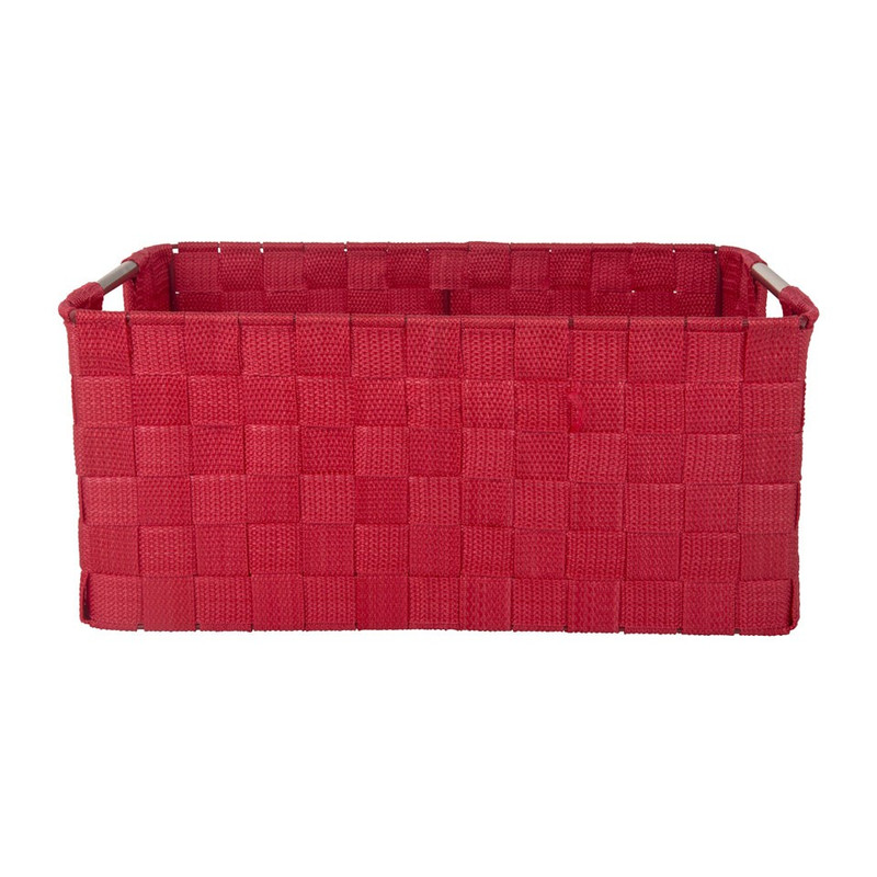 Lademand chroom handle - rood - 36x26x16cm