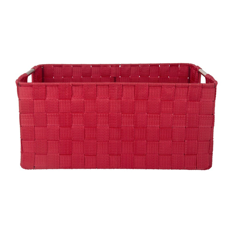 Lademand chroom handle - rood - 40x30x18cm