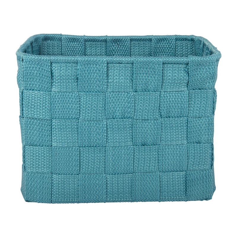 Lademand chroom handle - blauw - 19x14x14cm