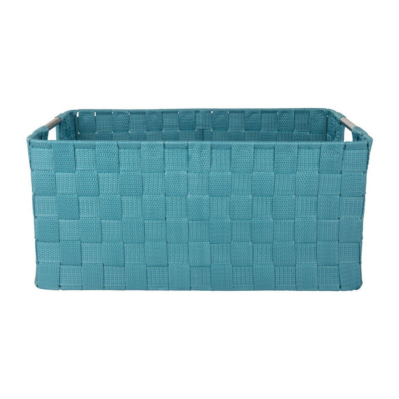 Lademand chroom handle - blauw - 40x30x18cm