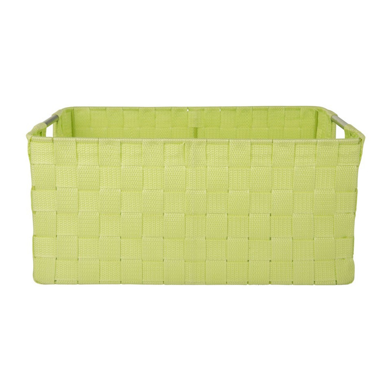 Lademand chroom handle - licht groen - 40x30x18cm