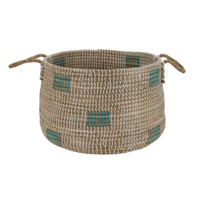 Wasmand Cobra - 44x30 cm - wit/blauw