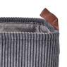 Mand corduroy - grijs - 33x23x18 cm