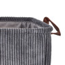 Mand corduroy - grijs - 36x26x20 cm
