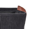 Mand corduroy - zwart - 30x21x16 cm