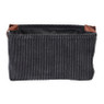 Mand corduroy - zwart - 36x26x20 cm