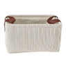 Mand corduroy - creme - 30x21x16 cm