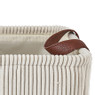 Mand corduroy - creme - 30x21x16 cm