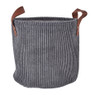 Mand corduroy - grijs - ø26x24 cm