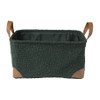 Mand boucle - groen - 17x33x23 cm