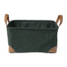 Mand boucle - groen - 17x33x23 cm