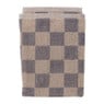 Handdoek blokjes - antraciet/taupe - 50x50 cm