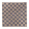 Handdoek blokjes - antraciet/taupe - 50x50 cm