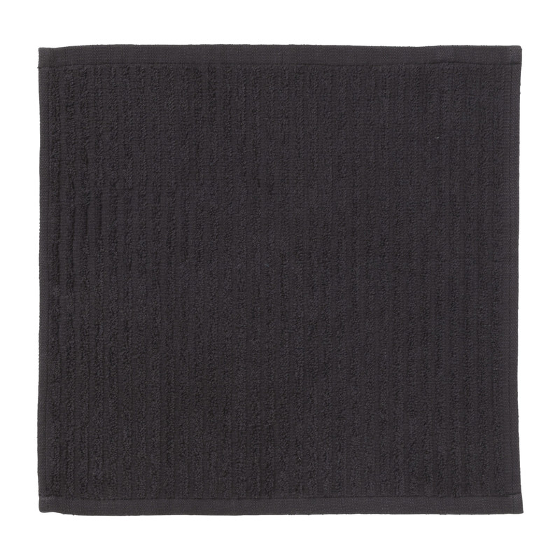 Thee/keuken/vaatdoek - antraciet - set van 3