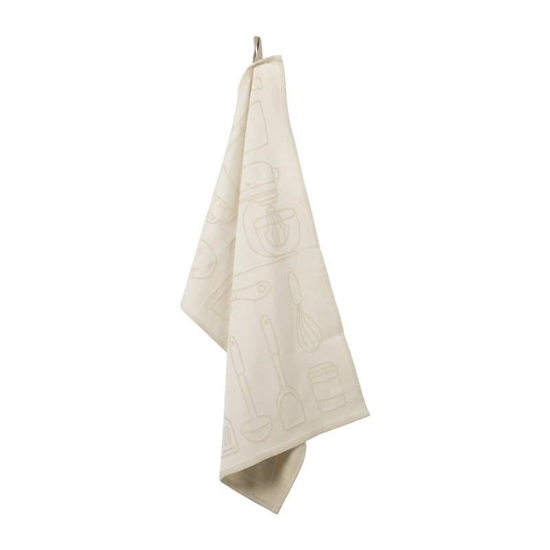 Theedoek keukentools - beige - 50x70 cm