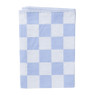 Theedoek blokjes - blauw/wit - 50x70 cm