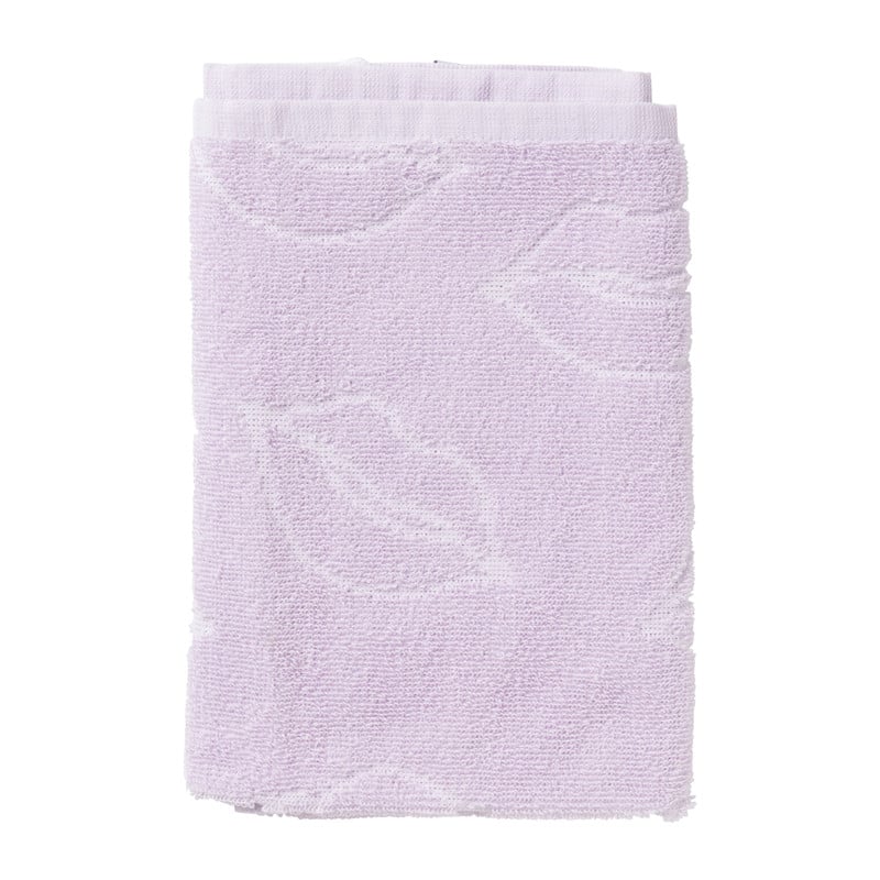 Handdoek lippen - lila/wit - 50x50 cm