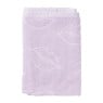 Handdoek lippen - lila/wit - 50x50 cm