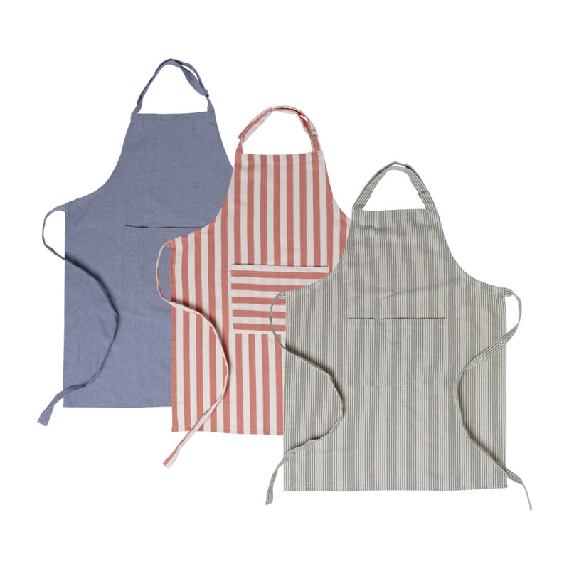 Keukenschort denim - blauw - 65x85 cm