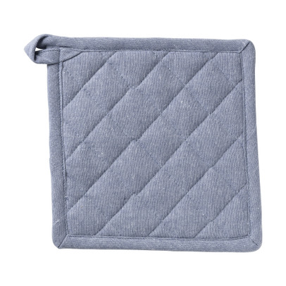 Pannenlap denim - blauw - 20x20 cm