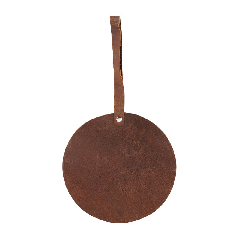 Leren pannenlap - ø19 cm