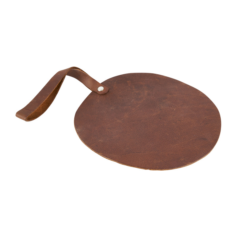 Leren pannenlap - ø19 cm