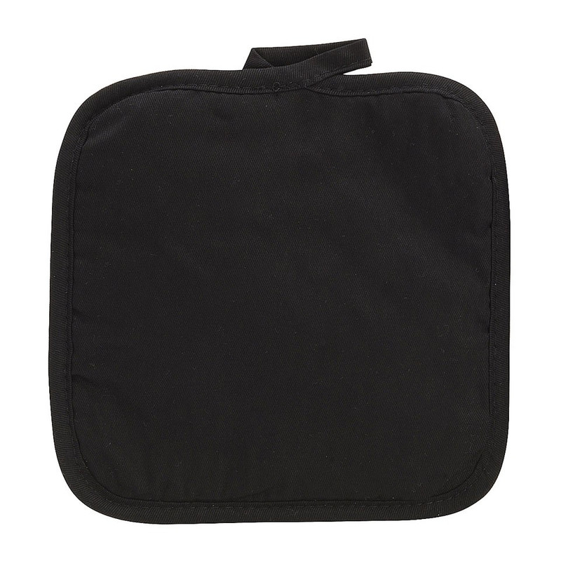 Pannenlap uni - zwart