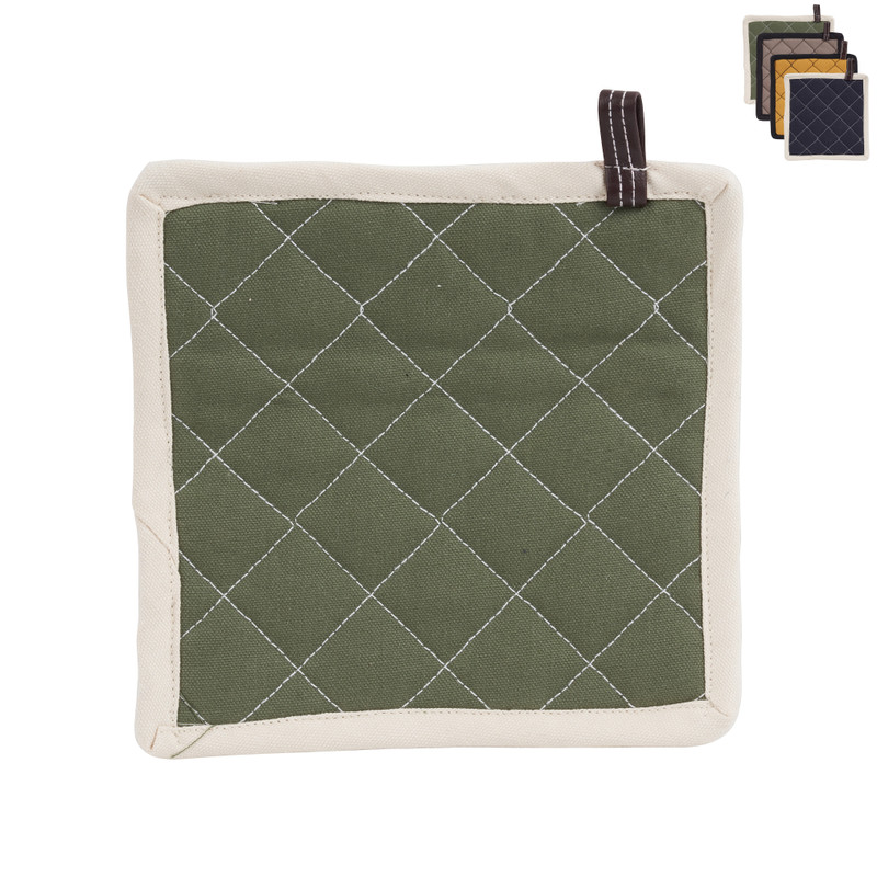 Pannenlap met rand - diverse kleuren - 20x20 cm 