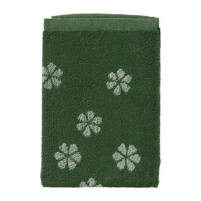 Keukendoek bloem - groen - 50x50 cm