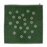 Keukendoek bloem - groen - 50x50 cm