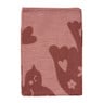 Theedoek vredesduif - roze/bordeaux rood - 50x70 cm