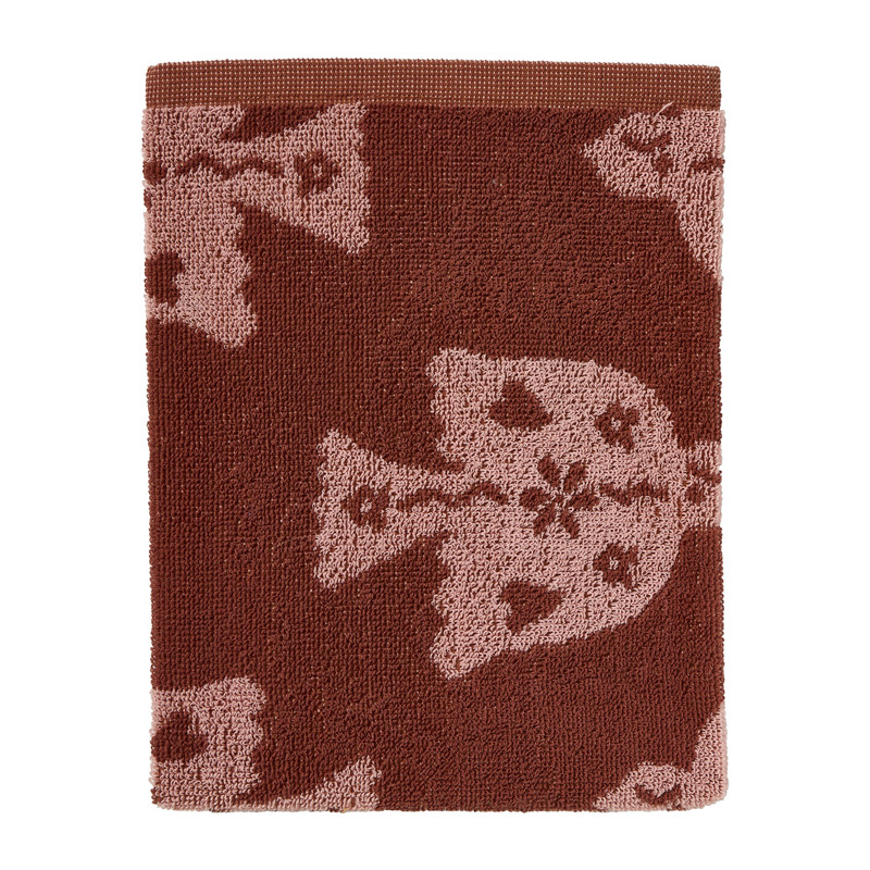 Keukendoek vredesduif - roze/bordeaux rood - 50x50 cm