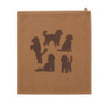 Keukendoek labradoodle - bruin/beige - 50x50 cm