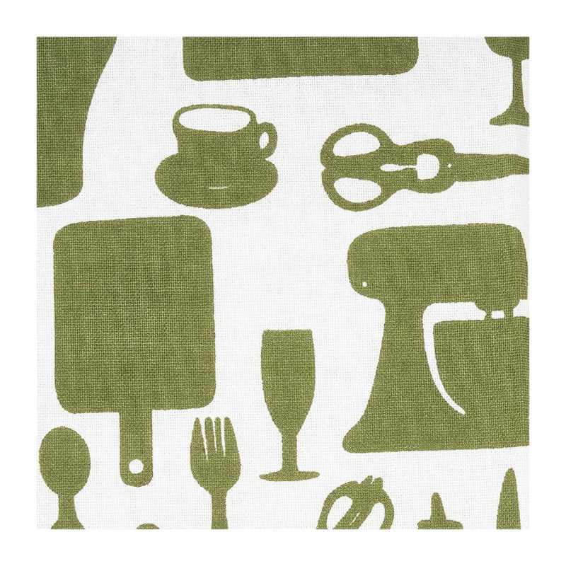 Theedoeken legergroen - set van 3 - 65x45 cm