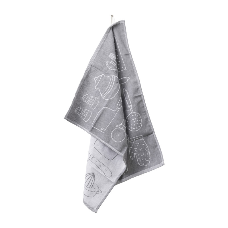 Theedoek keukentools  - antraciet - 50x70 cm 