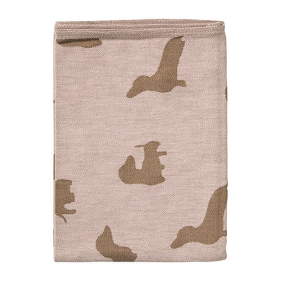 Theedoek teckels - roze/bruin - 50x70 cm