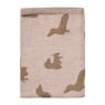 Theedoek teckels - roze/bruin - 50x70 cm